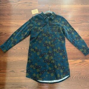 NWT Toad & Co. Scouter Cord Shirtdress in Midnight Floral, SMALL